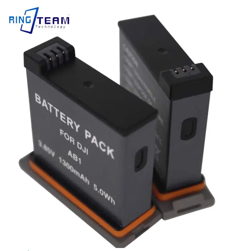 Ab1 Batterij + Usb Dual Oplader Voor Dji Osmo Ab1 Action Sport Camera Als Dji Ab1 Batterij, Dji Osmo Action Ab1 Batterij