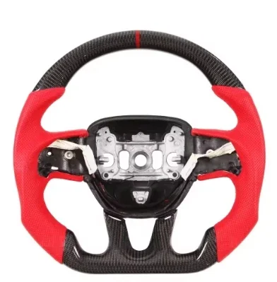 

customized America auto muscle car steering wheel with carbon fiber LED suits for 2015+ Charger Challenger SRT Hellcat