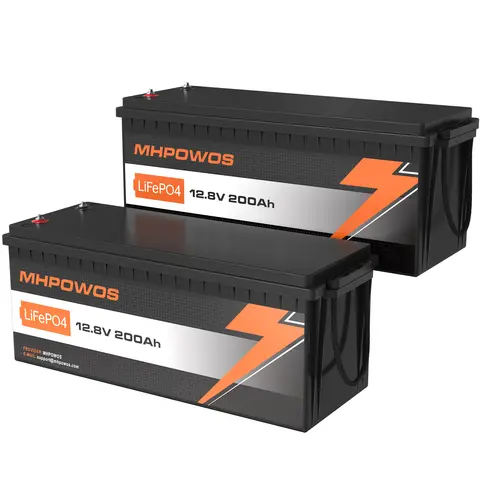 MHPOWOS LiFePO4 batería de litio de ciclo profundo 12V/24V 8AH 10AH 20AH 30AH 100AH 200AH batería recargable para Solar marino fuera de la red