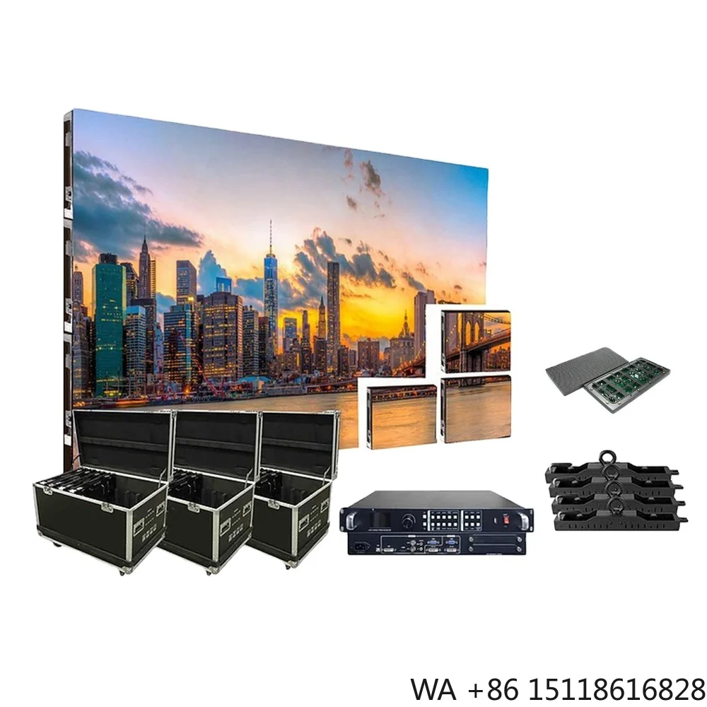 JYLED Outdoor P4 Full Color Led Display Screen 4X3M for Stage Rental / Hotel Rental Led Video Wall
