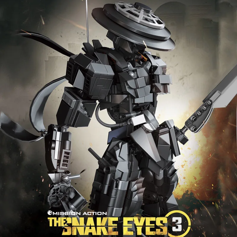 2012 Snake Eyes 1053 Stück kleine Partikel-Montagemodellbausatz, Bausteinset, DIY-Spielzeug für Weihnachtsgeschenke