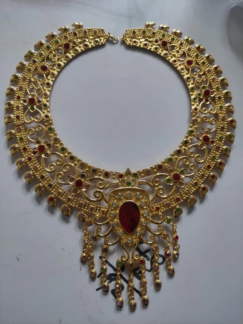 Necklace Ethnic Style Gold Plated Stage Performance Costume Jewelry