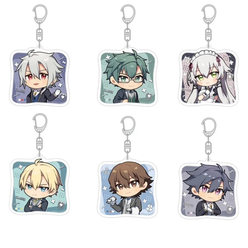 6cm Anime Legend Of Heroes Trails Of Cold Steel Rean Schwarzer ANIME Acrylic Keychain Fans Birthday Gift
