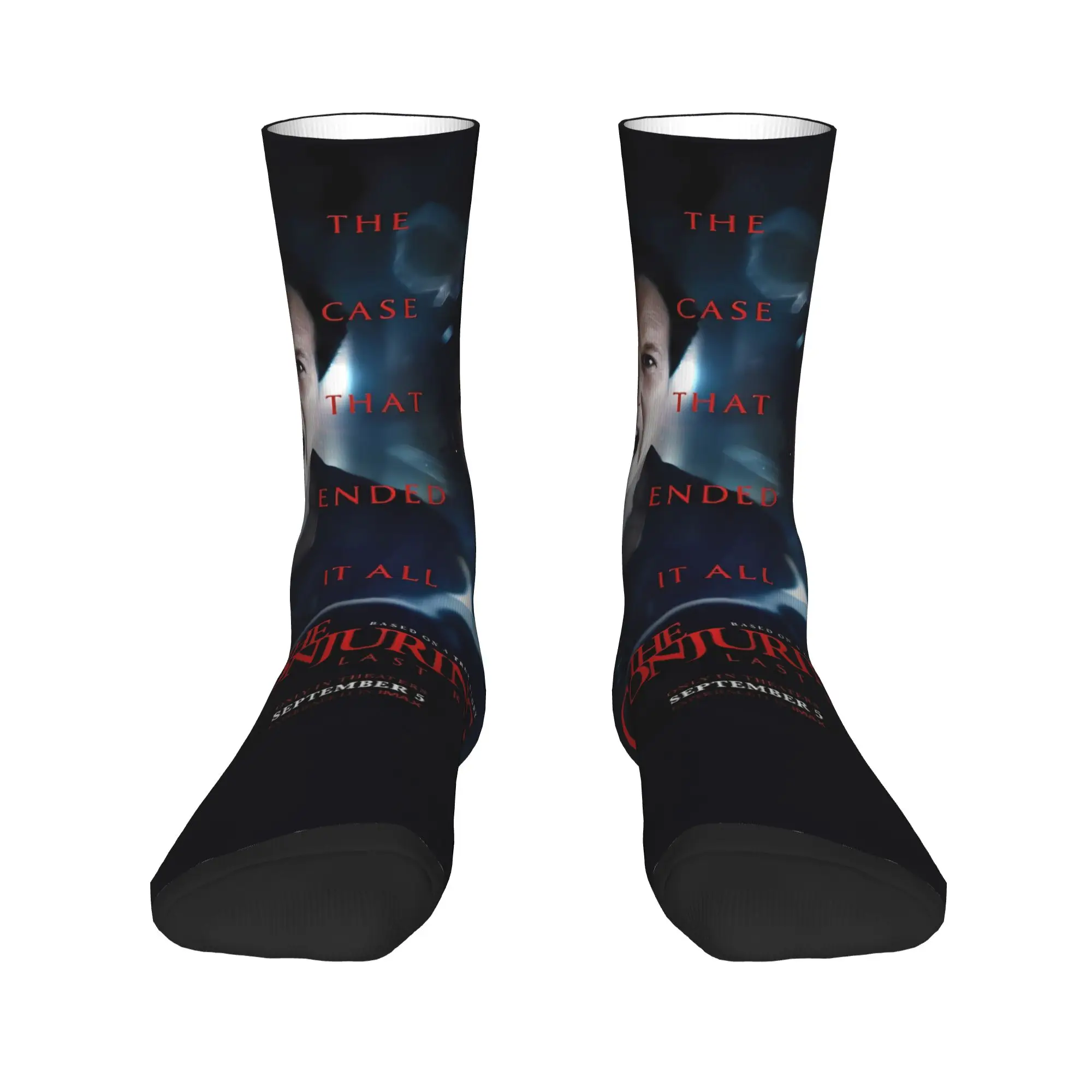 جوارب The Conjuring Last Rites Horron جوارب شتوية Kawaii للبالغين والرجال جوارب قابلة للتنفس تصميم جوارب مضادة للانزلاق