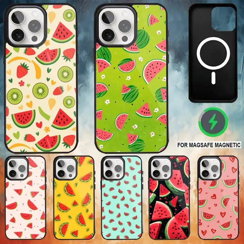 

Cute Cartoon Strawberry Phone Case For iPhone17,16,15,14,13,12,11 Plus,Pro Max Magnetic Magsafe Wireless Charging