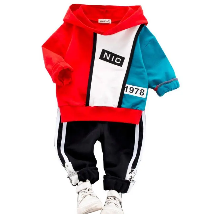 Toddler Boys Sport Suit Spring Autumn Baby Pullover Sweater Pants 2Pcs Outfit For Boys Tracksuit Kids Clothes Sets