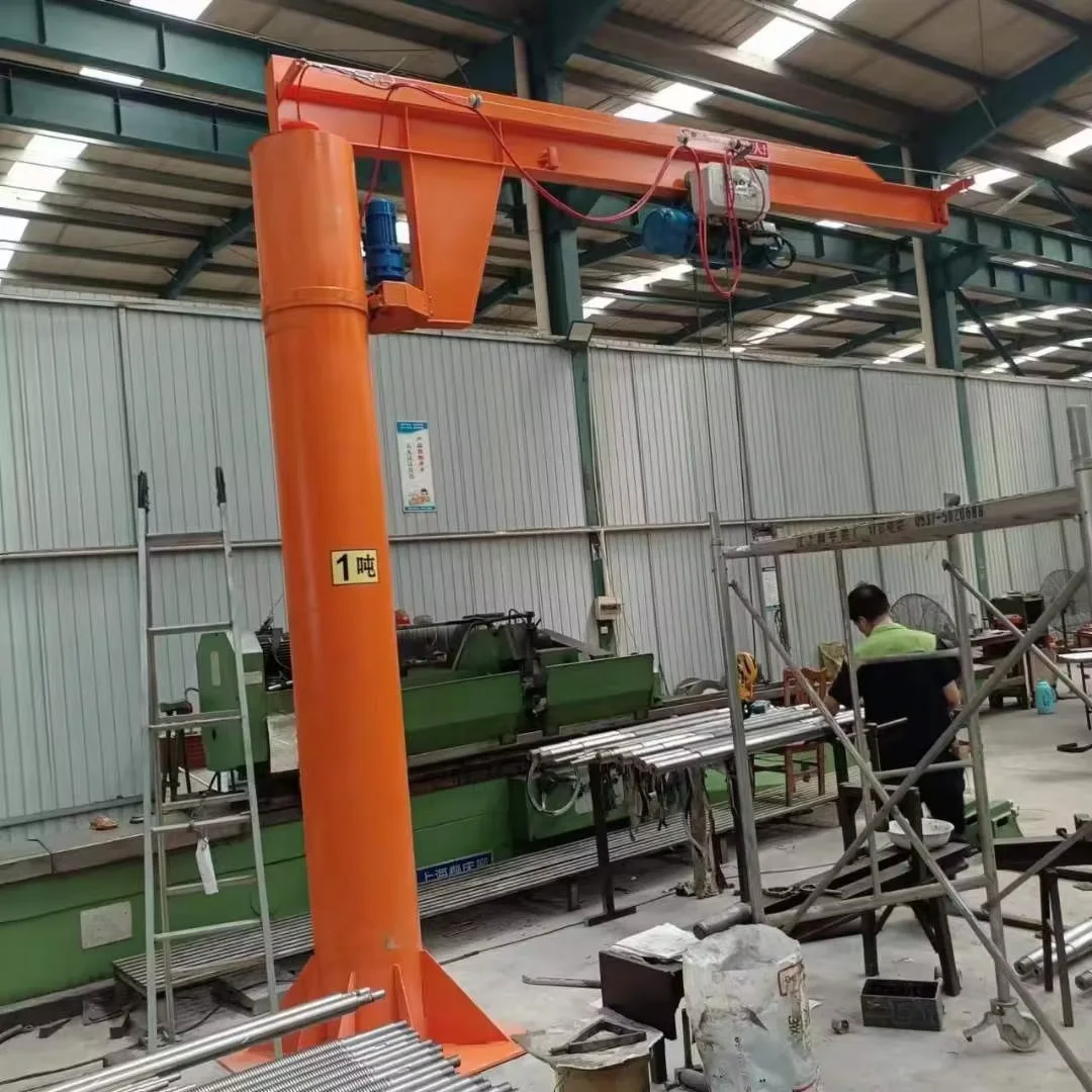 Mobile Slewing 360 Degree 0.5 Ton Lifting Jib Crane with Manual Rotation