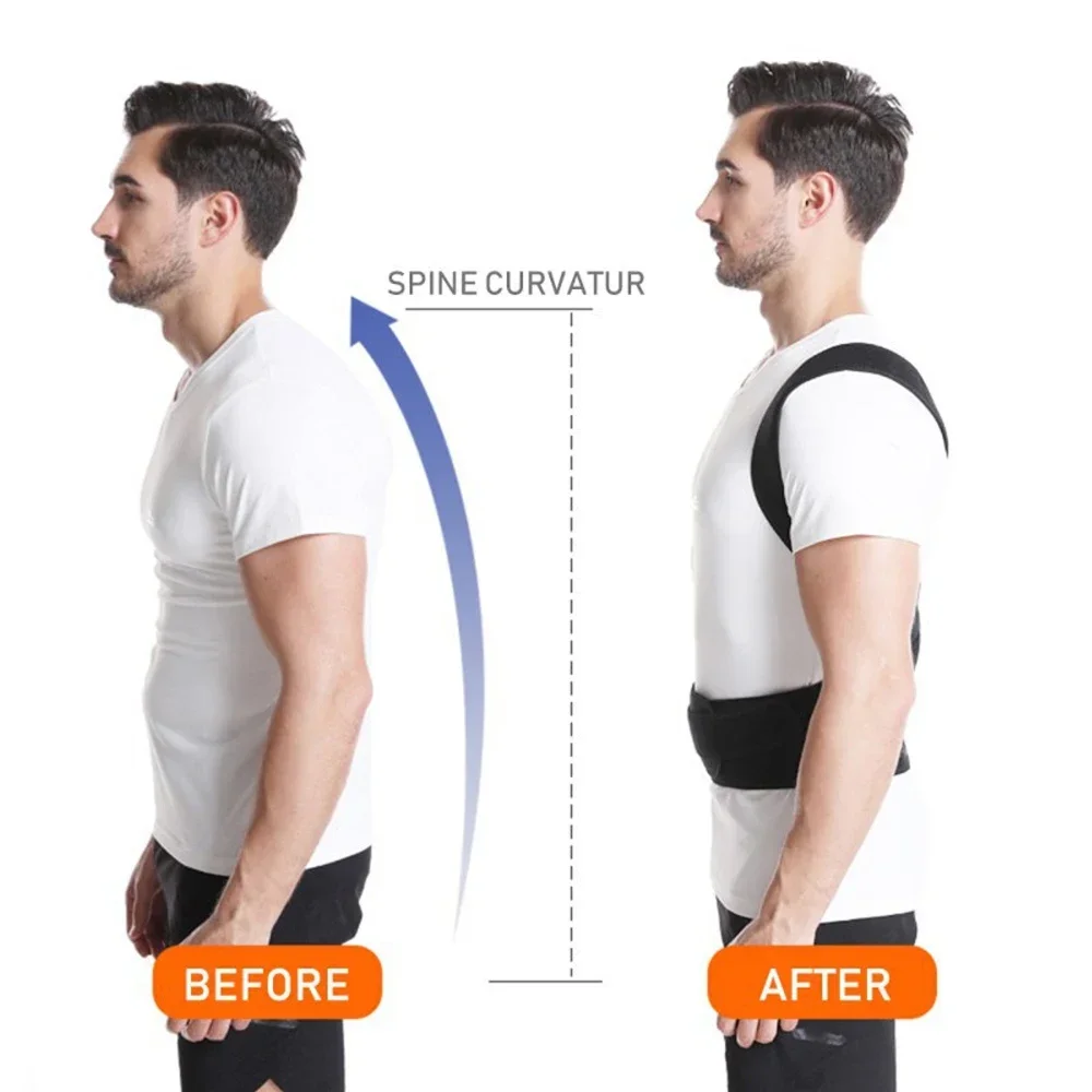 CZHIYAO Posture Corrector for Men Women, Adjustable Upper Back Brace Shoulder Support, Invisible Straightener for Daily Wear