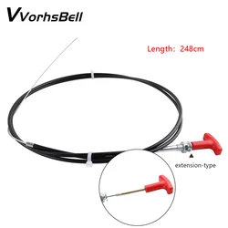 Cars Accessories Control-Push Pull Choke Cable 2.5 Meters Round Knob Go-Kart Lawn Tractor Mower Bike Universal