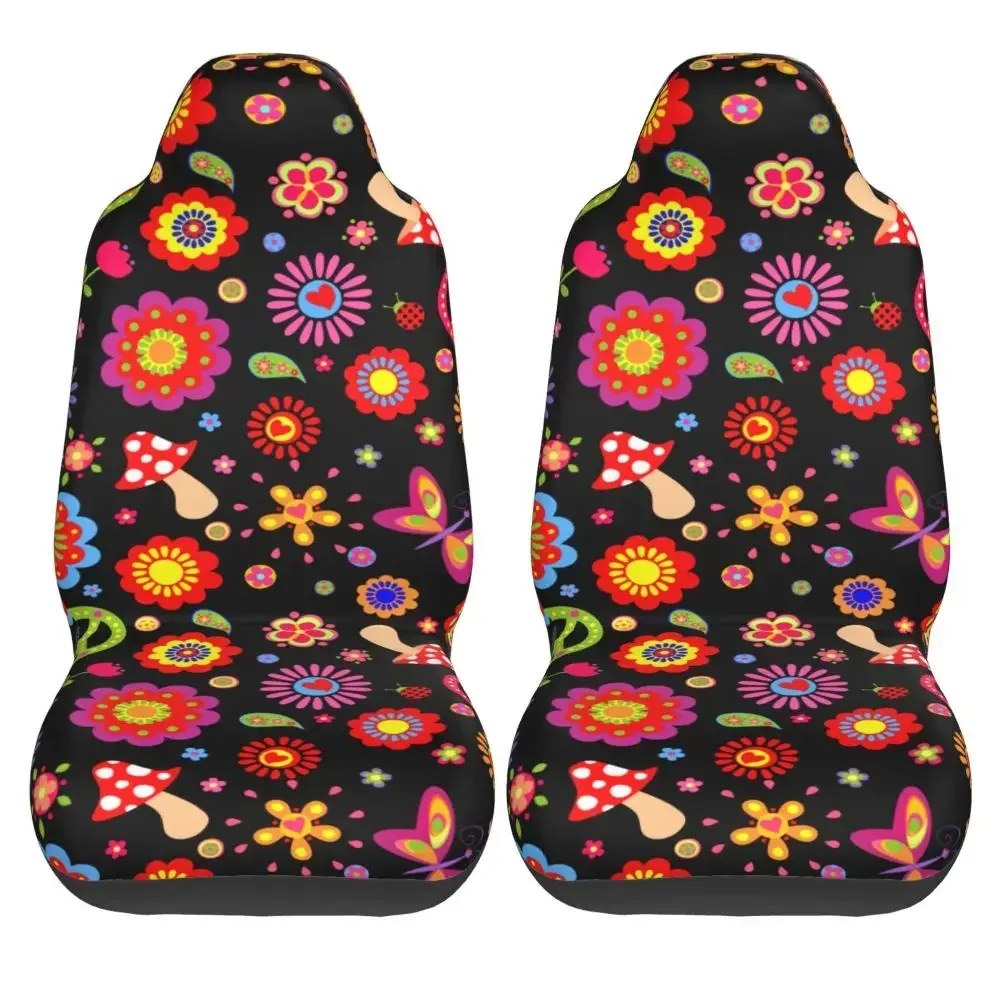 Divertido Papel Tapiz Con Forma Seta، 2 Uds.، Funda Para Asiento Coche، Cojín Para Asiento Lantero Antiincrustante، صندوق