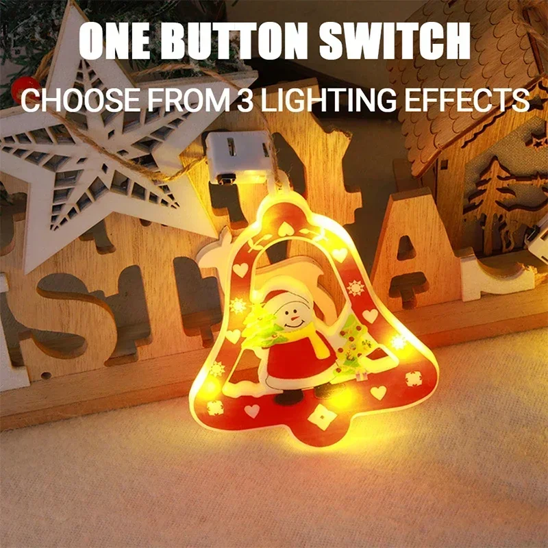 أضواء جارلاند لعيد الميلاد تعمل بالبطارية ، سانتا كلوز ، رجل الثلج ، LED ، إضاءة زخرفية ، حفلة ، ديكور العام الجديد ، أضواء عيد الميلاد ،