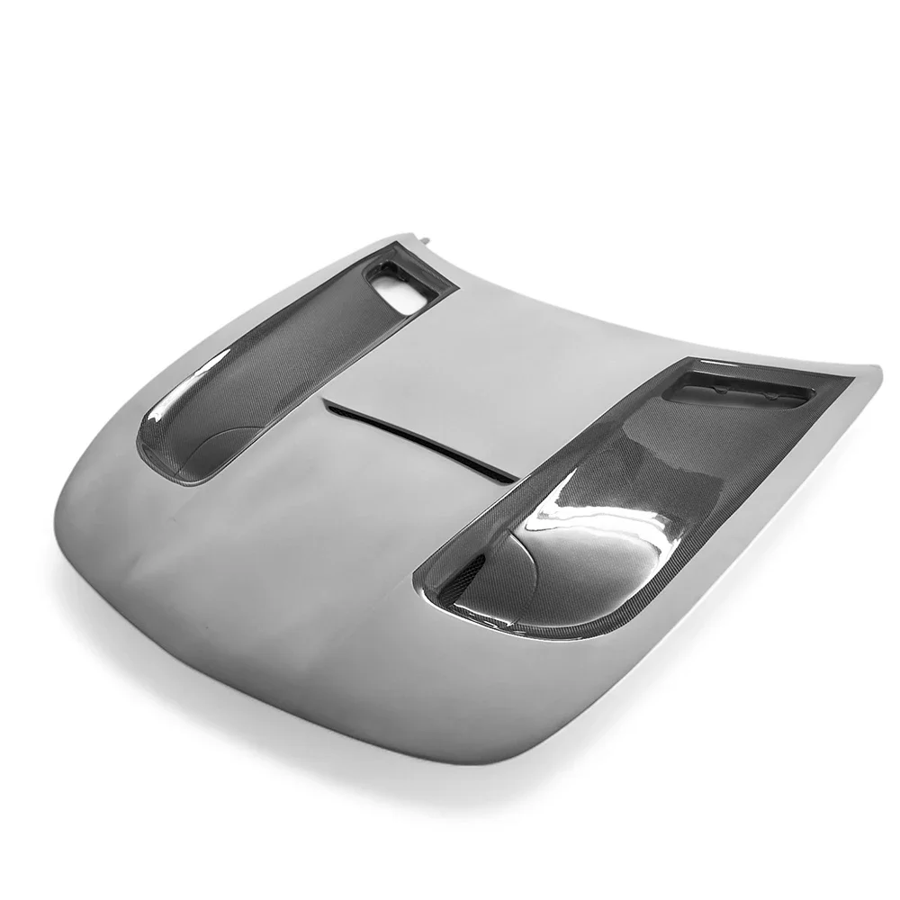 BS Style Half Carbon Fiber Fibre Vent Front Engine Bonnet Hood for Mercedes Benz Amg Gt Gtc Gts Gtr Carbon Bonnet