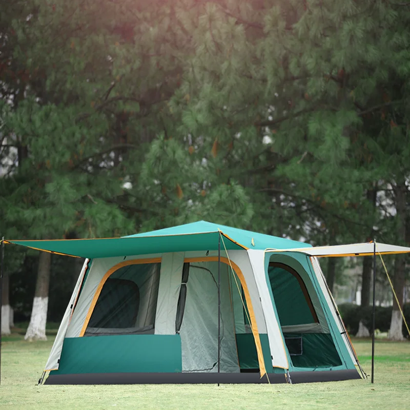 

Automatic Waterproof Camping Family Party Tent, Double Layer, Aluminum Pole, High Quality, 330*240*180cm, 4-6 Person