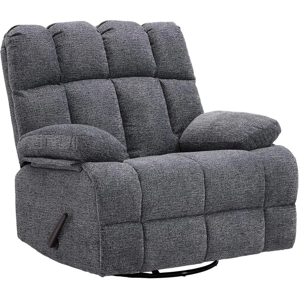 

Extra Wide Swivel Rocker Recliner for Adults - 350lb Capacity, Light Grey