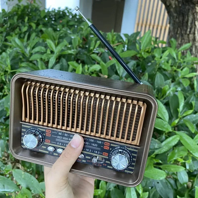 Portátil de alta sensibilidad FM AM SW Radio carga Solar receptor de emergencia manivela Bluetooth altavoz reproductor de música Audio AUX