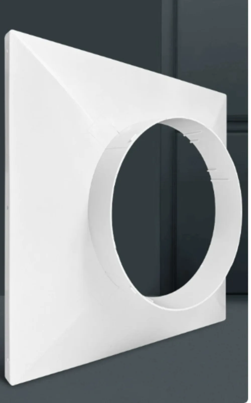 Air Conditioner Exhaust Hose Pipe Adapter Plastic Interface Connector Square To Round Air Duct Adapter 1PCS image 6