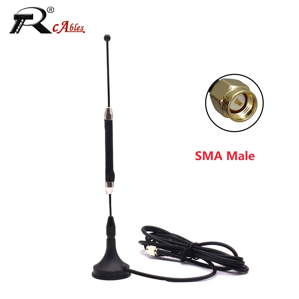 1PC CDMA GPRS GSM LTE 3G 4G 5G Magnetic  Suction Cup Antenna Omnidirectional High Gain 5DB Spring Antenna Receives Transmission