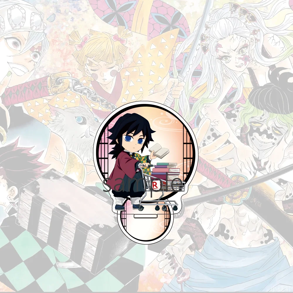 جديد أنيمي شيطان القاتل Q نسخة 10 سنتيمتر الاكريليك الشكل حامل نموذج Nezuko Tanjirou Shinobu Giyuu Muichirou سطح المكتب الديكور هدية