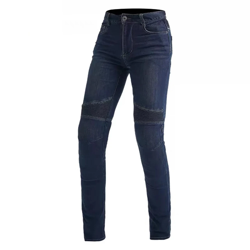 Four Seasons Motorcycle Riding Pants Women's Jeans Fall Resistant Motorcycle Thermal Pants Commuter Casual Riding Pants image 3
