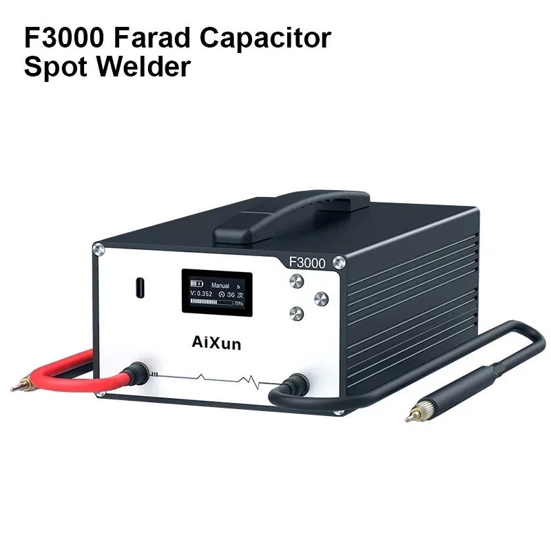 JCID Aixun F3000 Portable Farad Capacitor Spot Welder Lithium Battery Welding Double Pulse Solder Nickel Plated Welding machine