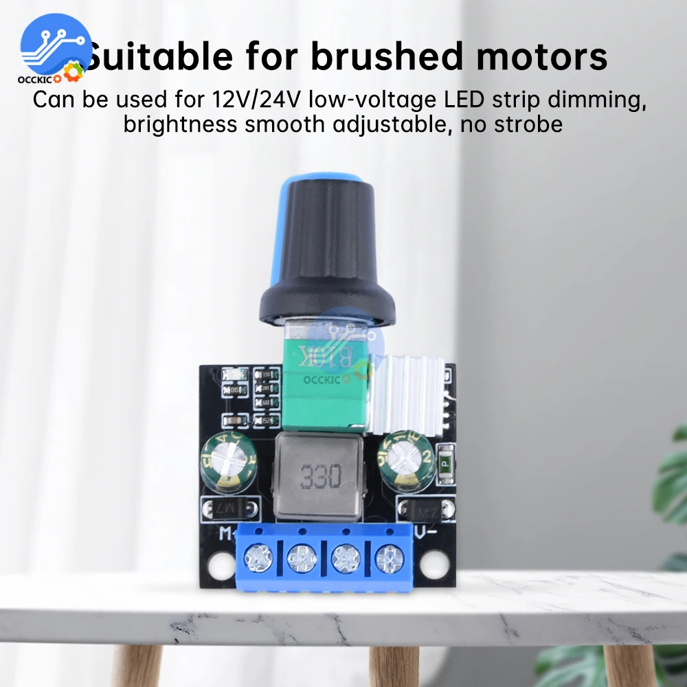 DC12V 24V PWM regolatore di velocità del motore LED Dimmer 3.5A 1.5A multiuso per motore a spazzole motore Brushless striscia luminosa a LED