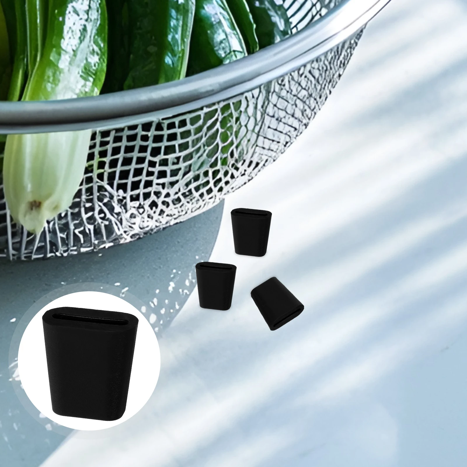 

10Pcs Kitchen Sink Rack Feet Replacement Protectors Heavy-Duty Plastic Stabilizers for Wire Grids Universal Fit Sink Accessories