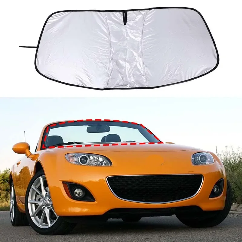 For Mazda MX-5 2009-2015 Automotive Interior Accessories Automotive Front Glass Sunshade/Summer UV Sunscreen Reflective Sunshade