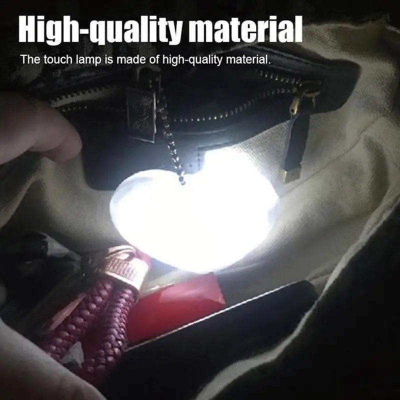 Touch Sensor Light For Purse LED Lights Bag Illuminator Heart Star Shape Keychain Light Night Light Purse Lamp Automatic Sensor