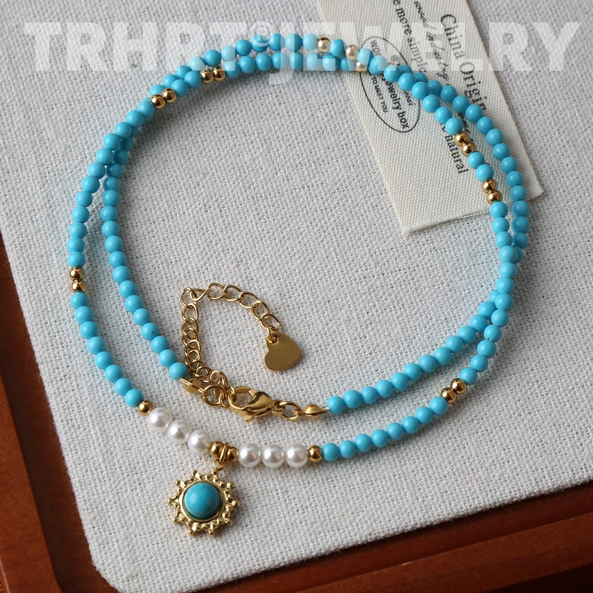Fresh water Pearl Colorful natural stone necklace women\'s sweet and cool design beaded luxury Pearl Necklace