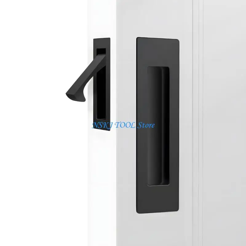 L8RC Flat Mount Entry Handles 2 Units Strong Metal For Cooking Area Washroom