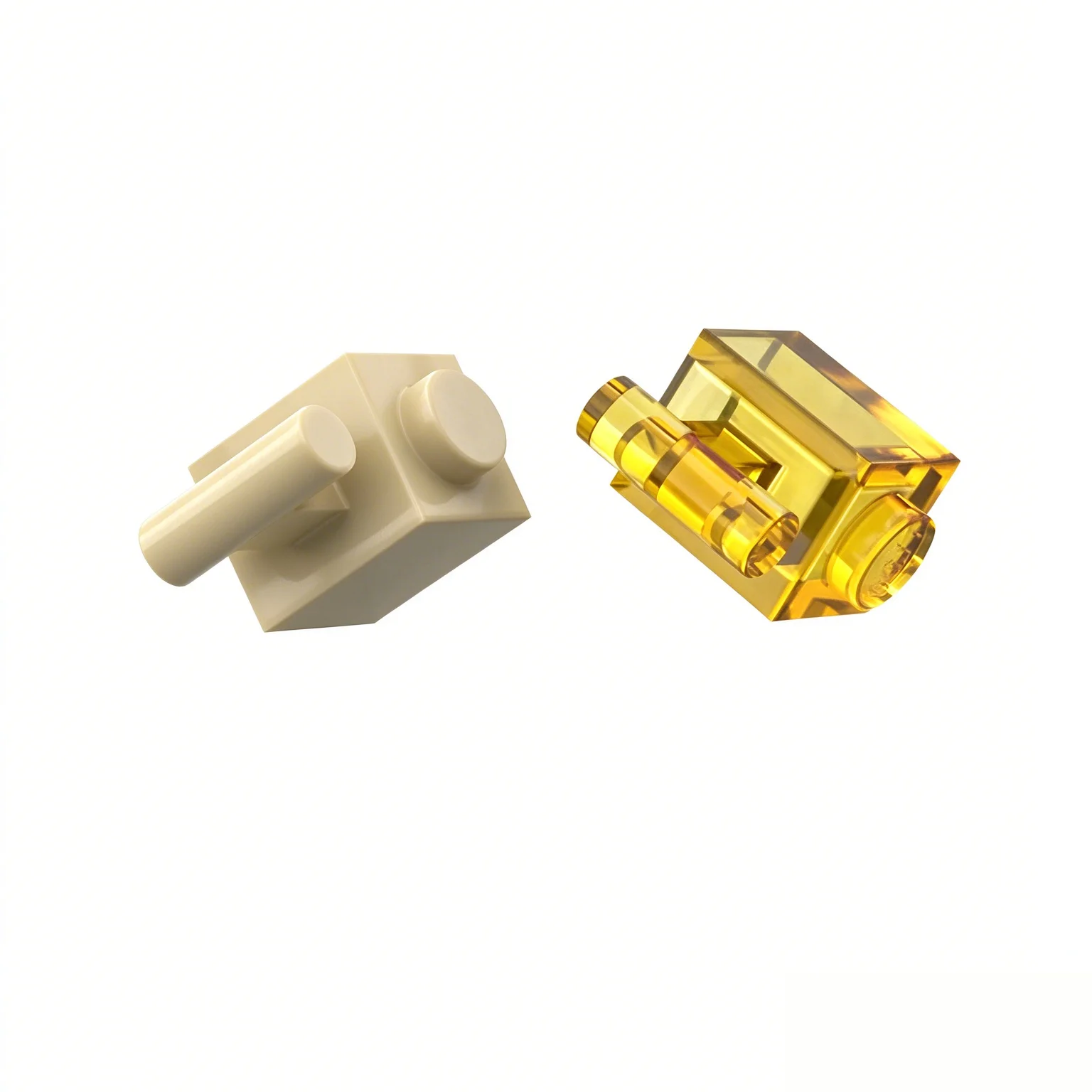 10PCS 2921 Modified 1 x 1 with Bar Handle Block Moc Color Compatible with Brick DIY Children's Toy Assembly