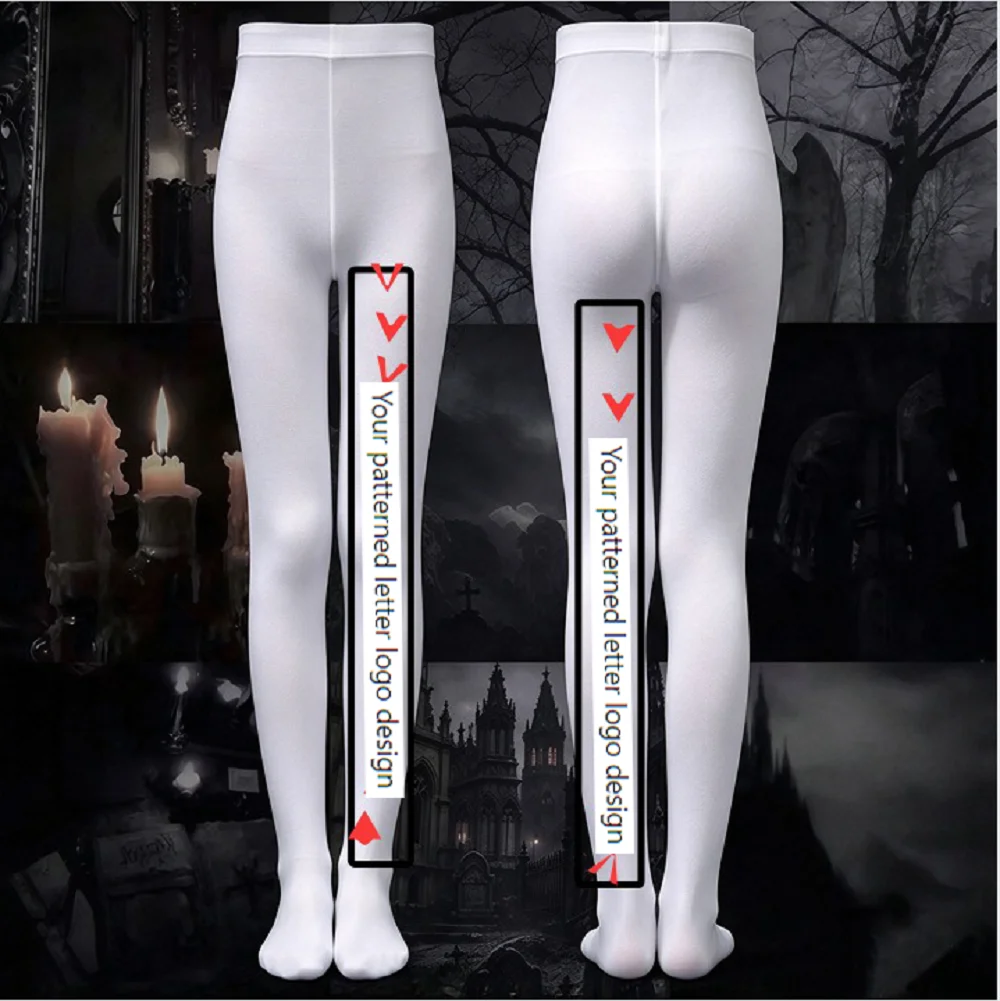 Custom Print Women Tights Personalized Pattern Photo Logo Customized Pantyhose Halloween Cosplay Full Length Hosiery