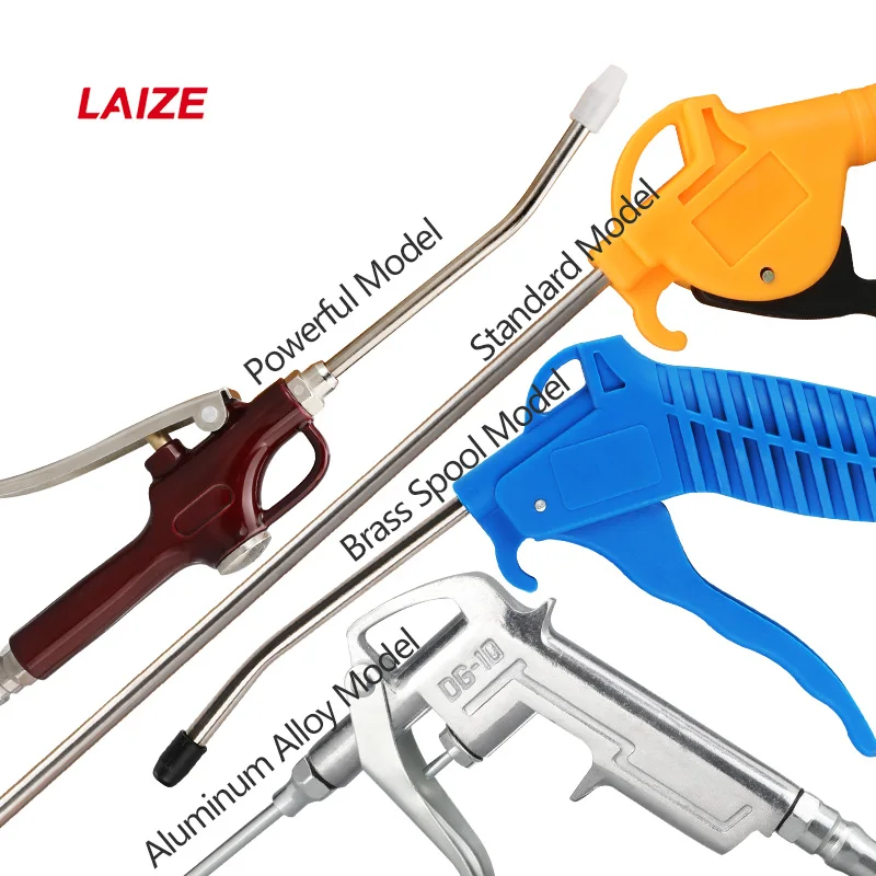 LAIZE Pneumatic Air Blow Gun Dust Cleaning Blower Nozzle High Flow Air Compressor Components 