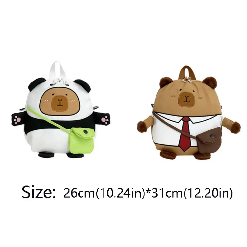 Large Capacity Capybara Backpack Children Bag Travel Backpack Laptop Backpack Nylon Knapsack Bag Book Bags Birthday Gifts