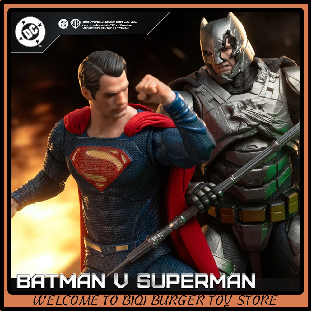 

FondJoy BVS Figure Set 1/9 Armored Batman Battle Damaged Superman Action Figures Batman v Superman：Dawn of Justice DC Toys