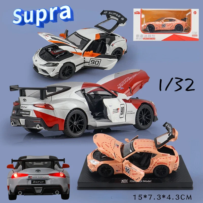 

1:32 Toyota GR Supra Pandem Track Version Alloy Car Model Diecasts & Toy Vehicles Toy Cars Kid Toys For Children GiftsToyFashion