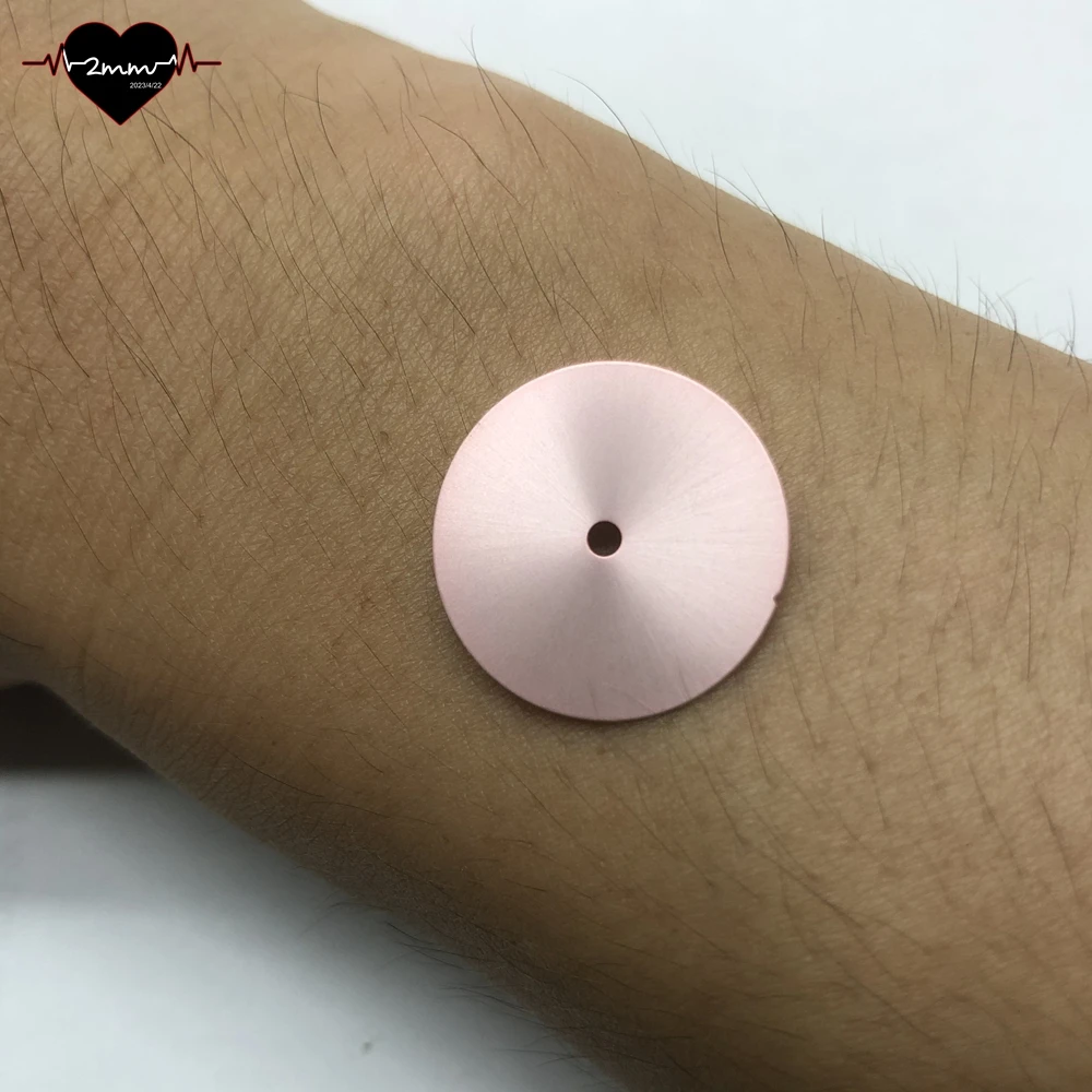 Blank Watch Dial sunburst pink color no window for NH05 Movement 20.5mm Watch Faces sunray