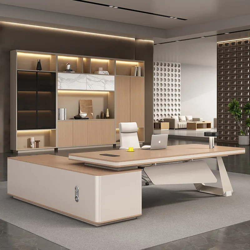 

Accent Nordic Office Desk Luxury Designer Modern Aesthetic Creative Clear Office Desk Minimalist Meuble Bureau Salon Furniture