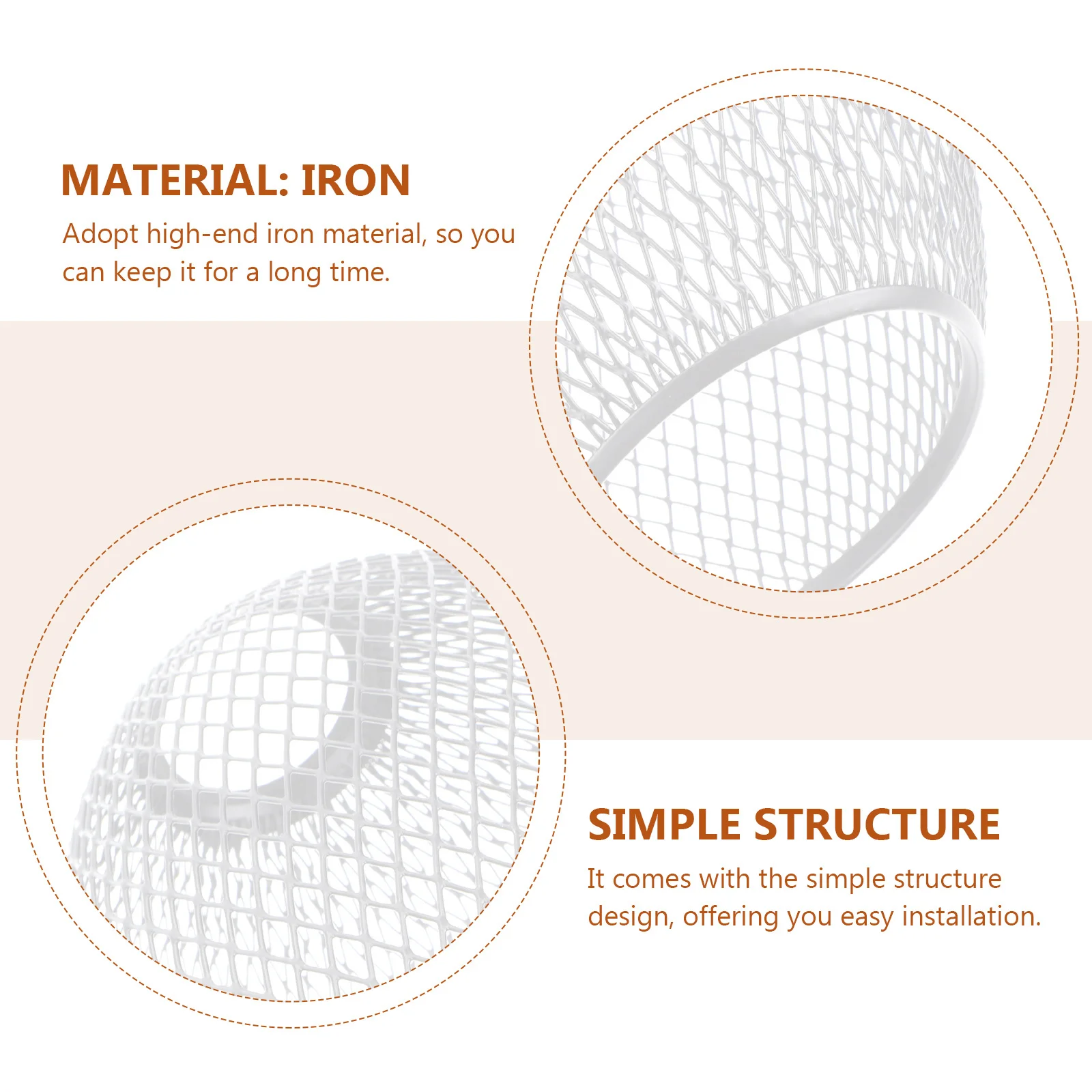 

Vintage Style Iron Wire Lampshade Metal Hanging Light Cover Decorative Pendant Lamp Accessory Home Hotel Bar Ceiling Light Shell