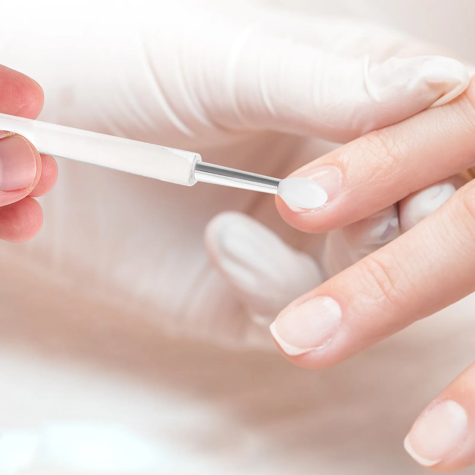 20 stuks transparant siliconen nail art tool voor nauwkeurige poedertoepassing doe-het-zelvers en professionals nail art design tools