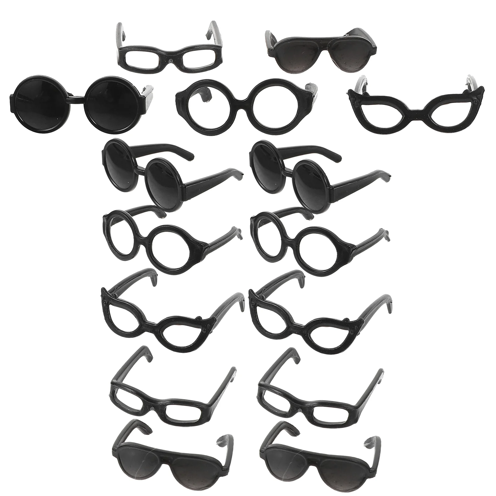 

Doll Sunglasses Decorative Mini Doll Eyeglasses Doll Dress Up Cosplay Accessories