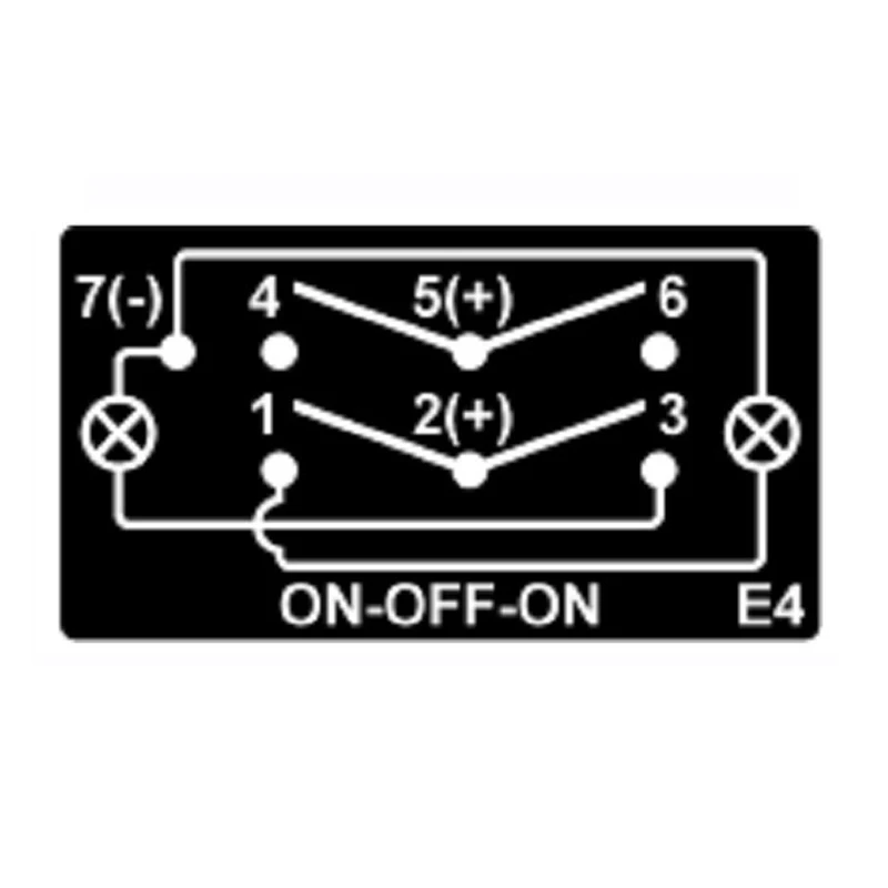 Blue Led Running/Anchor Light Rocker Switch Navigation Light 7 Pin ON-OFF-ON 3 Way Toggle Switch for Boat Marine Pontoon FIshing view 6