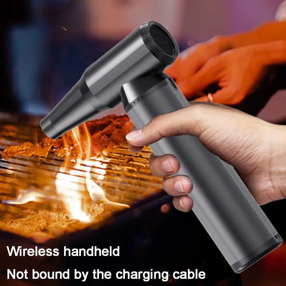 130000PRM Violent Turbo Jet Fan Brushless Motor Variable Speed Cordless Handheld Blower High Power Rechargeable