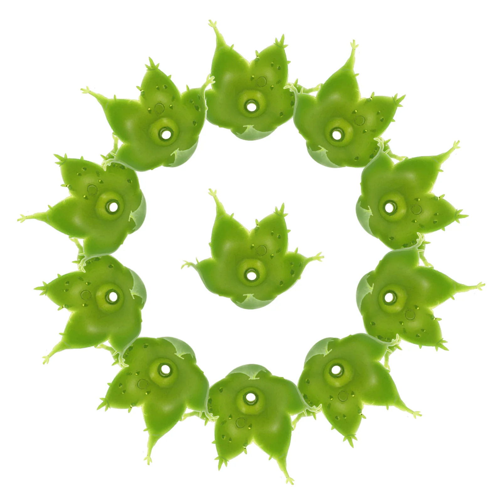 

100 Pcs Rosette Artificial Flower Calyx Calyxes for Roses Bouquet Accessories Bulk Flowers Supplies Large