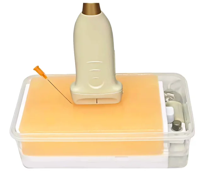 Ultrasound Vascular Puncture Training Model, Self-Healing Gel Phantom for Central Line Practice