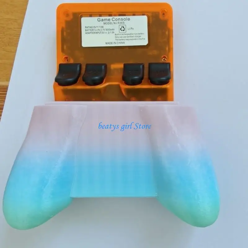 C7AB Console Controller Grip Plastic Grip Handle for R36S Holding Handle Easy Installation Gaming Accessories Gradient Color
