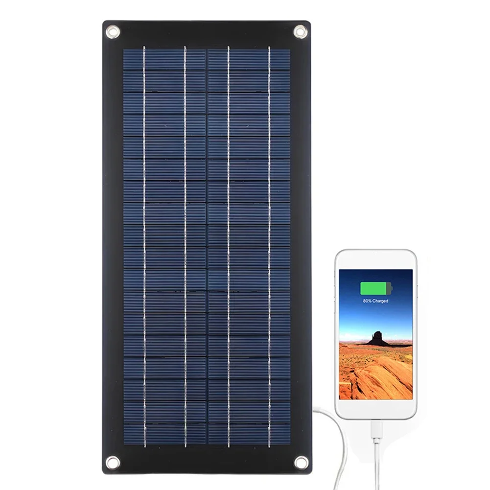 Imagem -02 - Painel Solar 70w 12v18 Carregador de Bateria Portátil para Celular Banco de Potência à Prova Dágua ao ar Livre para Acessórios de Acampamento