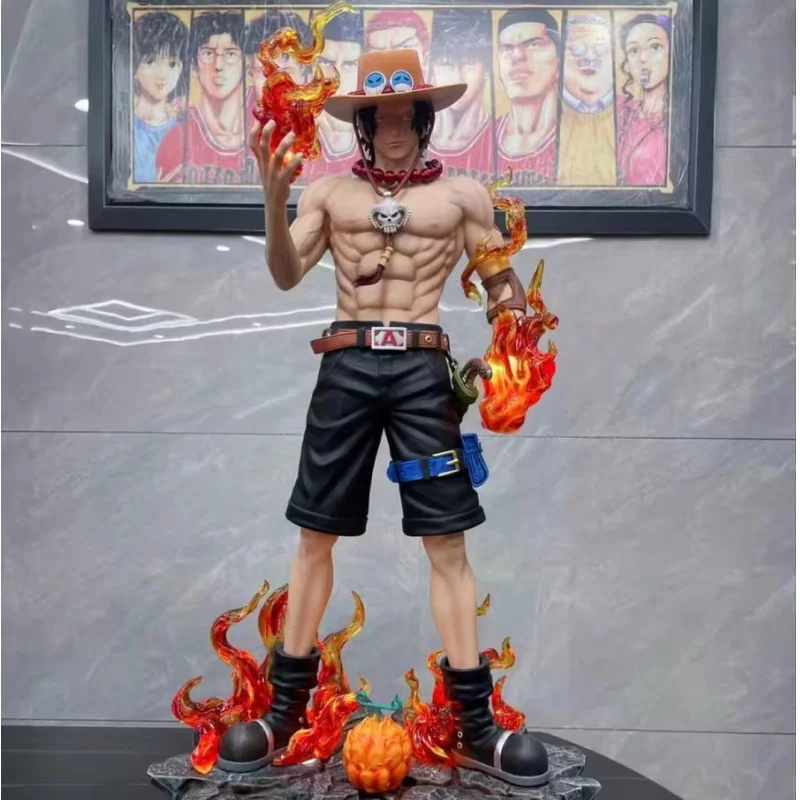 

One Piece Handheld Fantasy Ace With Base, Trendy Play Accessories, Anime Statues, Straw Hat, Tuanlu Flying Handheld Decoration