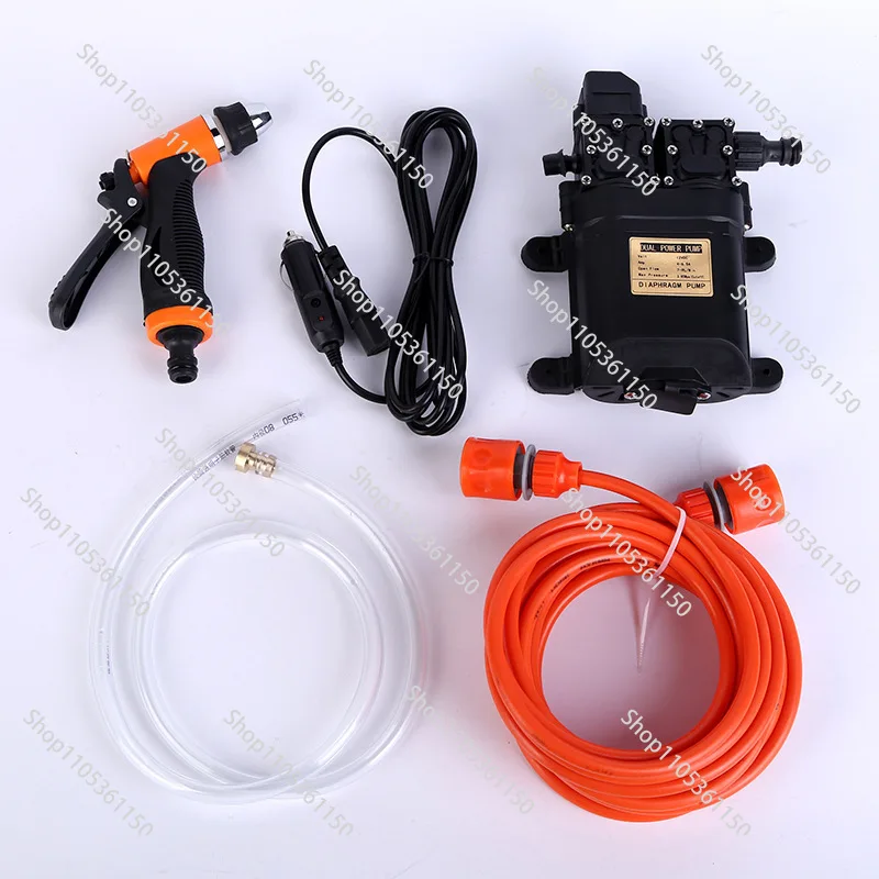 Dual-pump onboard car washer, 12V car wash pump, household high-pressure car washer