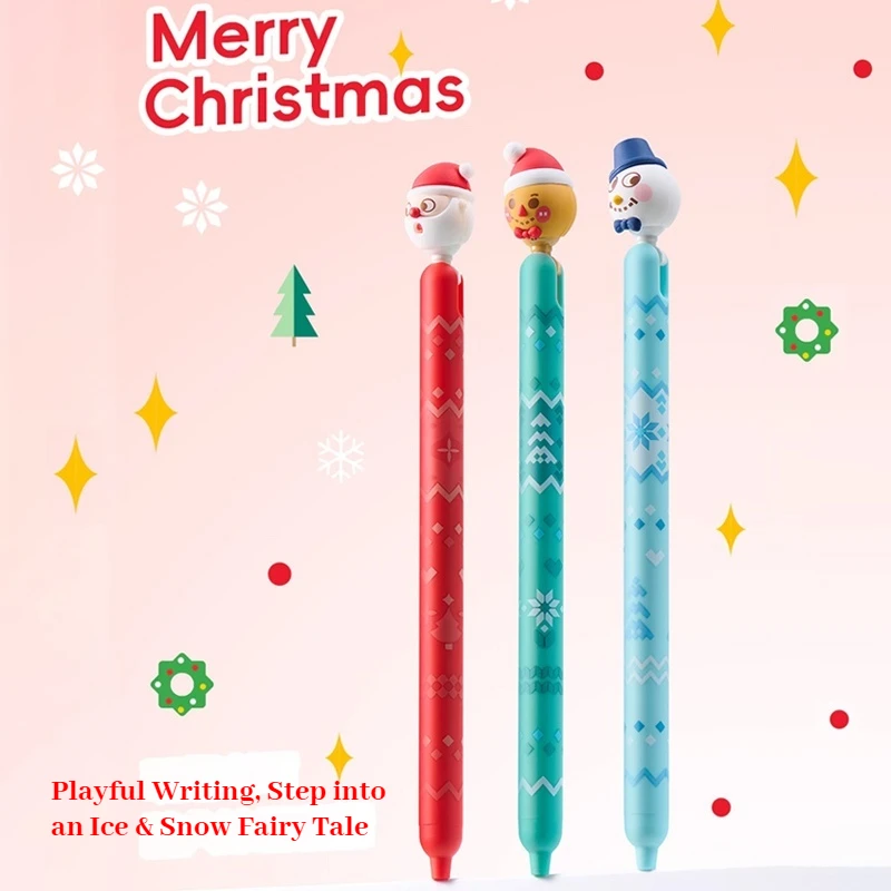 

Fairytale Igloo 0.5mm Gel Pens Kaco Kawaii Christmas Sign High-Capacity Pen For Cute Girl Gift Office Student School Accessories